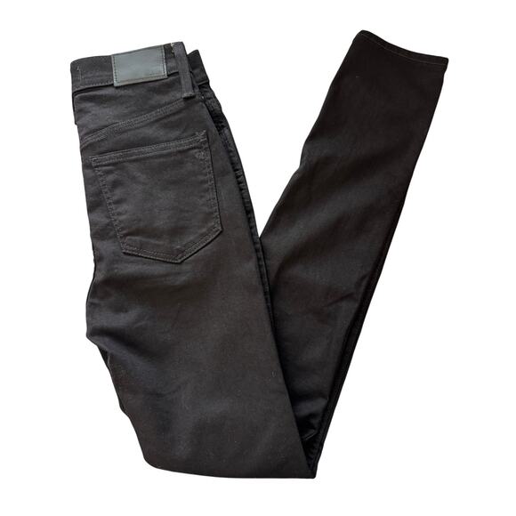 New MADEWELL Women's Black Frost Stretch Tall 10" High-Rise Skinny Jeans Size 24 - Picture 6 of 9